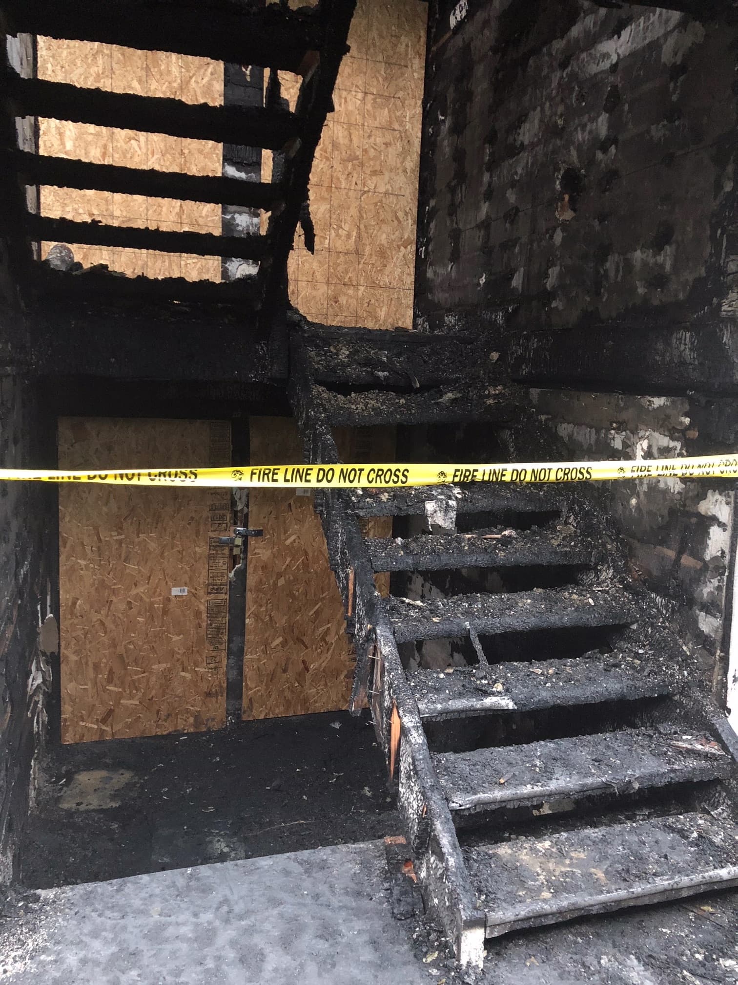 Sacramento fire restoration contractor – structural repair view – before construction